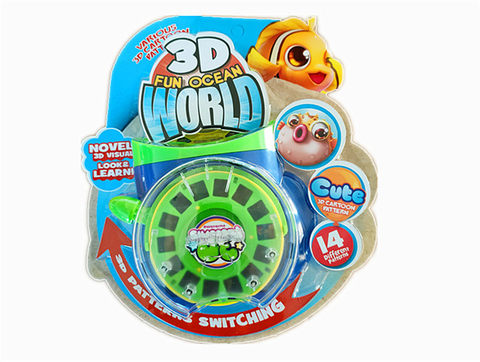 3D circular undersea animal viewer educational toy