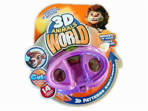 3D oval animal viewer educational toy