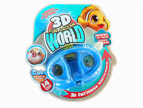 3D oval undersea viewer educational toy