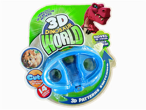 3D oval dinosaur viewer educational toy