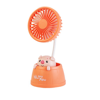 Xiaomeng pig barrel fan (pink, yellow, green)