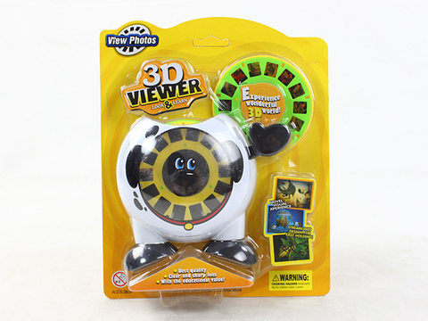 3D two-disc cartoon animal viewing machine