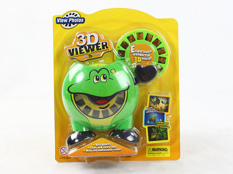 3D two-disc cartoon animal viewing machine