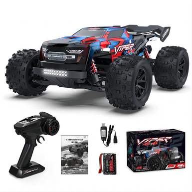 1:16 Remote control high-speed big-foot vehicle 36km/h Viper Red + Blue