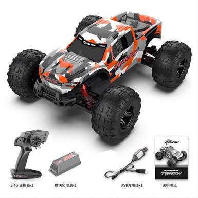 1:10 Remote control high-speed big-foot truck 45km/h Typhoon Orange