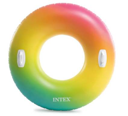 INTEX rainbow swimming ring inflatable adult swimming ring