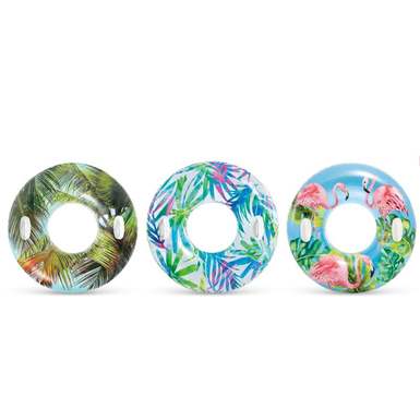 INTEX transparent float inflatable adult swimming ring
