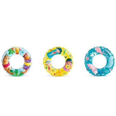 INTEX transparent group float inflatable children's swimming ring