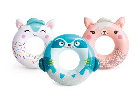 INTEX animal swimming ring inflatable children's swimming ring