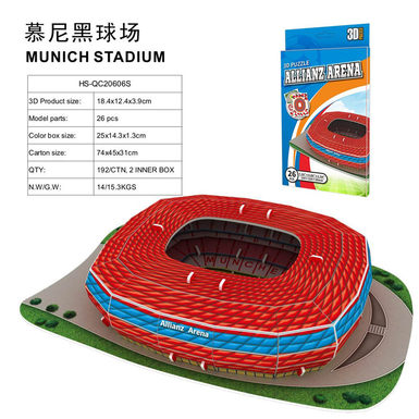 3D jigsaw puzzle Munich Stadium 26 pcs Educational Toys