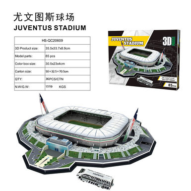 3D jigsaw puzzle Juventus Stadium 85 pcs Educational Toy