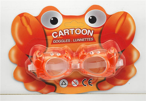 Cartoon crab goggles (suction version) PS lenses, silicone tape