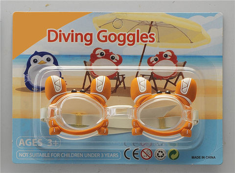 Cartoon crab goggles (English suction version) PS lenses, rubber tape