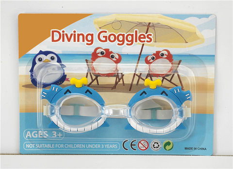 Cartoon whale goggles (English suction version) PS lenses, rubber tape