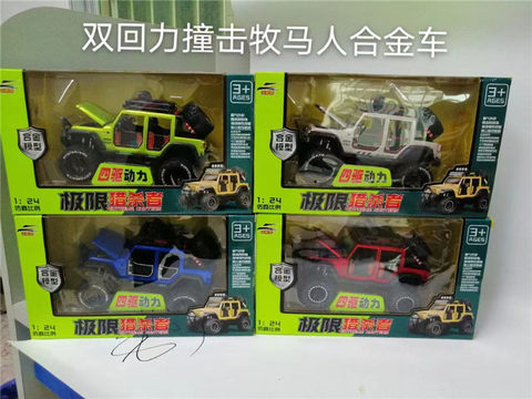 Collision off-road vehicle with light and music, double rebound alloy car model toy