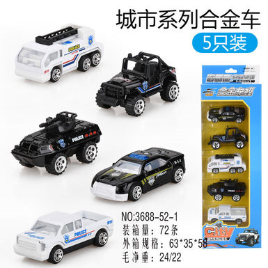 Alloy sliding special police car alloy toy