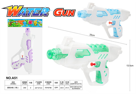 Transparent squirt gun toy (3 colors)
