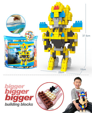 Transformers-bumblebee big particle building block educational toy (238PCS)