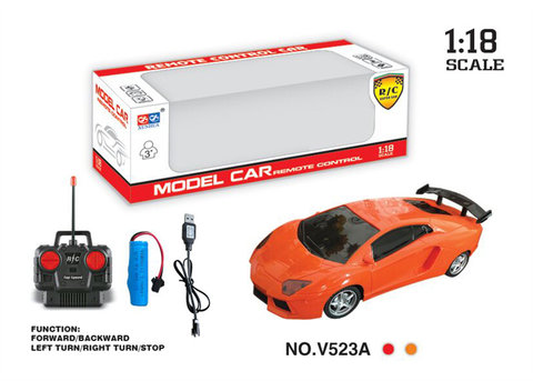 1:18 Four-way Lamborghini remote control car toy (power included)