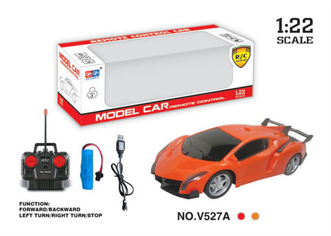 1:22 Four-way poison remote control car toy (power included)