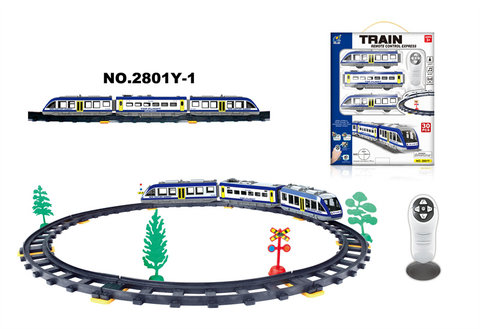 Infrared bi-directional remote control subway rail train (30PCS, with sound and light)