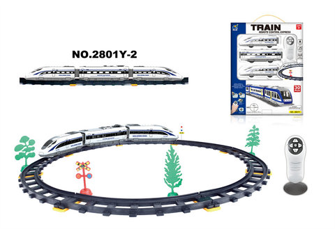Infrared bi-directional remote control high-speed rail train (30PCS, with sound and light)