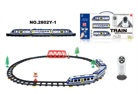 Infrared bidirectional remote control subway track train flyover (41PCS, with sound and light)