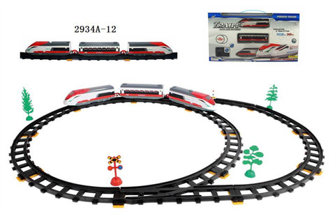 Electric rail train (40PCS, with lights)