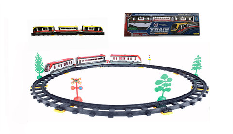 Electric rail train (27PCS, with lights)