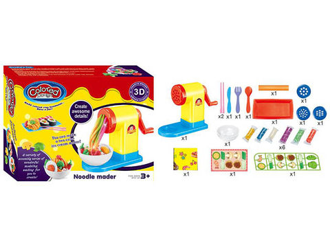 Noodle machine colored clay set