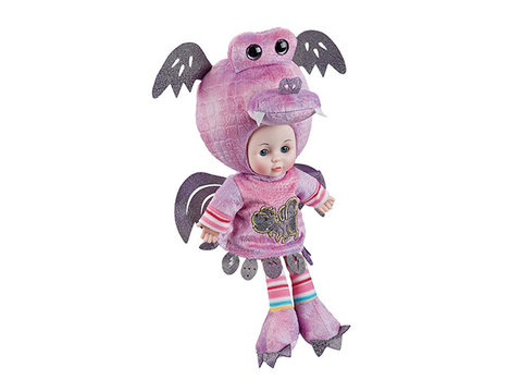 16-inch Crystal Fire Dragon Music Doll (bagged)