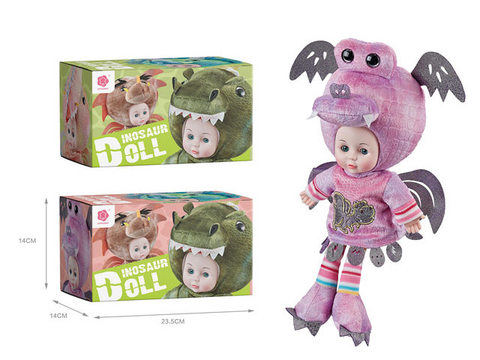 16-inch crystal fire-breathing dragon music doll (color box)