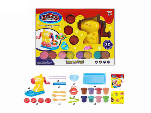 Noodle machine colored clay set