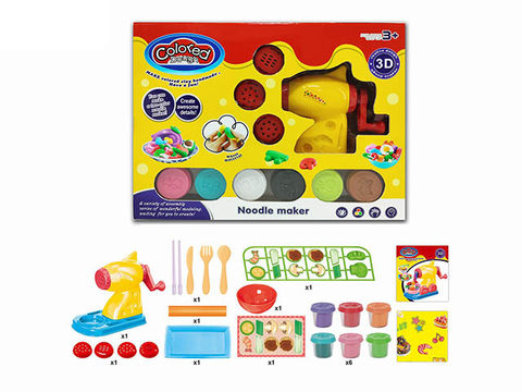 Noodle machine colored clay set