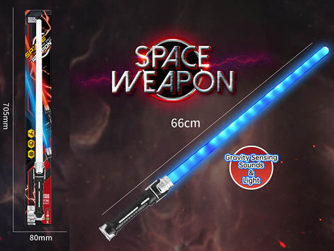 Double headlamp space weapon electric lightsaber (light + sound) blue light