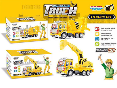 Electric universal engineering vehicle 2 models of lighting and music