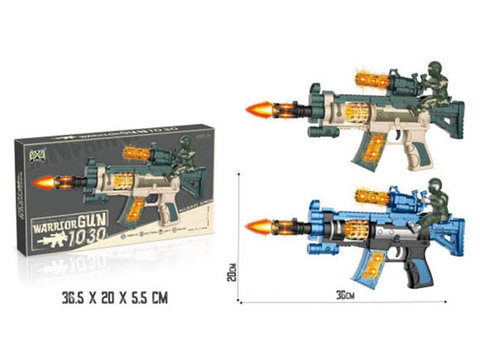 Paint painting electric simulation gun with light and gunshots action (two-color mixed)