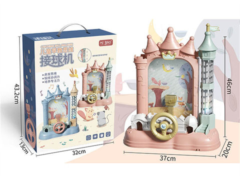 Electric early education catch castle game console (light music)