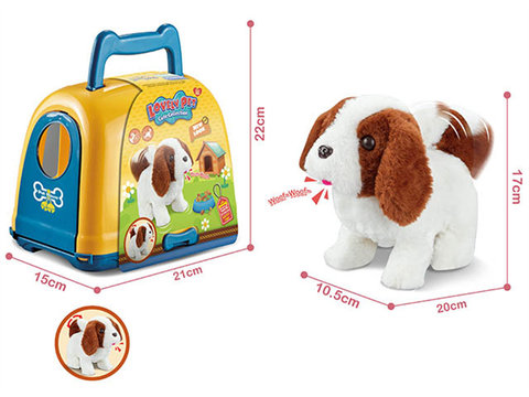 Plush toy electric dog set