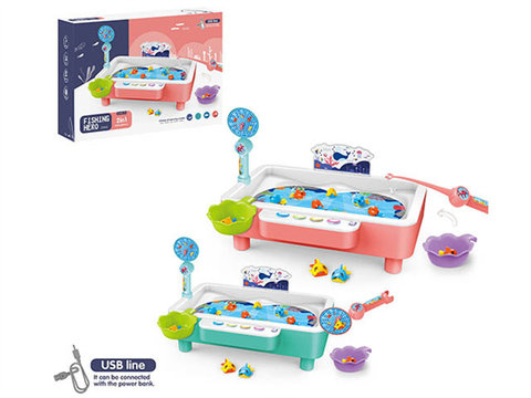 Electric fishing park Fishing Game (double turntable)