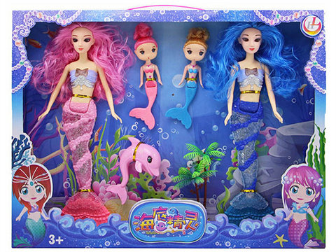 Solid 3D real-eye mermaid light music underwater elf consignment fish accessories
