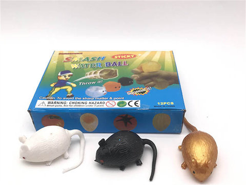 Colorful box packed with 12 pieces and 1 box venting water polo mice
