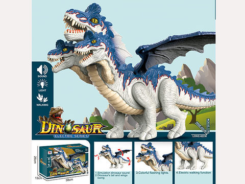Electric three-headed fire dragon