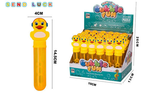 Broad-billed little yellow duck bubble stick
