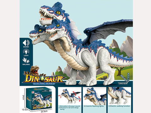 Electric three-headed fire dragon