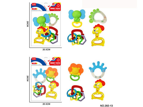 8-piece baby rattler teethgel