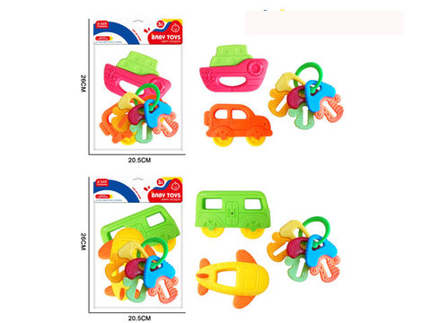 6-piece baby rattler teethgel