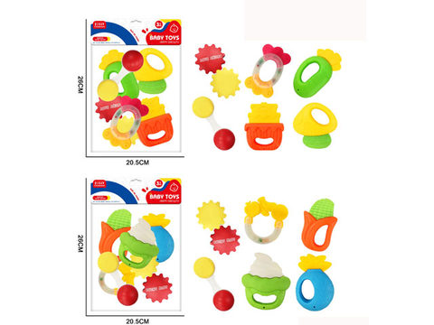 6-piece baby rattler teethgel