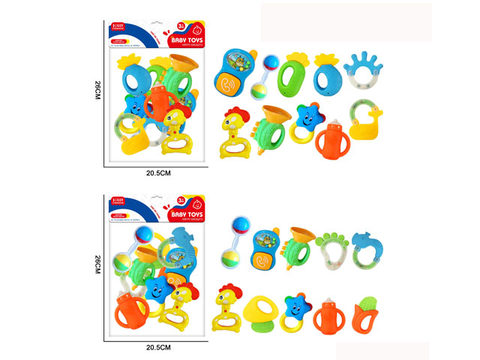 10-piece baby rattler teether