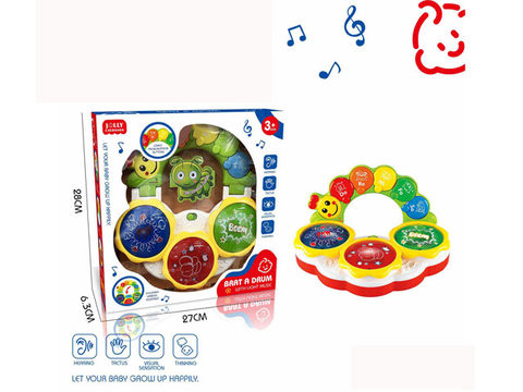Puzzle caterpillar cartoon hand beat drum                                                                                              Educational caterpillar beats drum